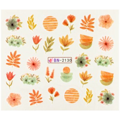 BIO nails Vodolepka BN 2130 květy a listy – Zboží Mobilmania