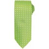Kravata Unisex kravata se vzorem čtverečků Squares limetková