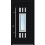OknaDvereNaMiru.cz Vchodové dveře INOX 12 ořech 105 x 210 cm – Zboží Mobilmania