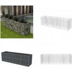 VidaXL Gabionový vyvýšený záhon ocel 360 x 90 x 100 cm – Hledejceny.cz