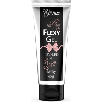 Elisium Flexy gel Milky gel pro prodloužení a stavbu nehtů 65 g – Hledejceny.cz