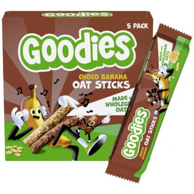 Goodies Ovesné tyčinky kakao-banán 5 x 23 g – Zboží Dáma Goodies Ovesné tyčinky kakao-banán 5 x 23 g – Zboží Dáma
