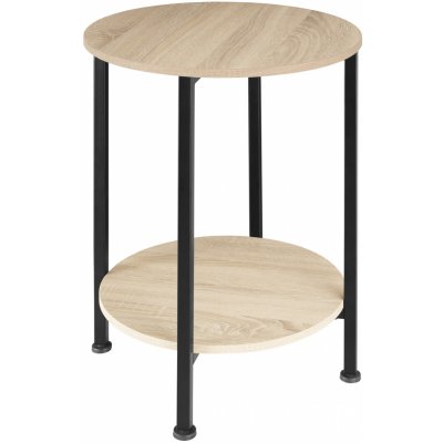 tectake 404218 odkládací stolek ballina - industrial světlé dřevo