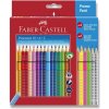 pastelky Faber-Castell Pastelky Grip 2001 18 ks + 4 barvy + 2 grafitové tužky
