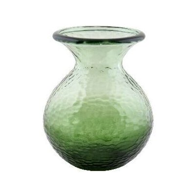 Váza PARADISE, 24,5cm, zelená krakovaná|Vidrios San Miguel|Recycled Glass – Hledejceny.cz
