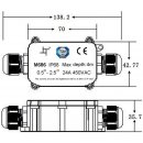 Solight voděodolná propojovací krabička IP68, 5-9/9-12mm, max 2,5mm2
