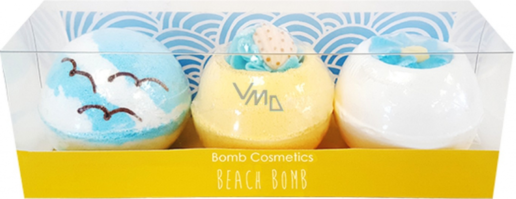 Bomb Cosmetics Plážové bomby mix šumivá koule 3 x 160 g dárková sada