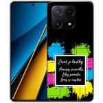 mmCase na Xiaomi Poco X6 Pro 5G - citát 5 černé pozadí – Zboží Živě