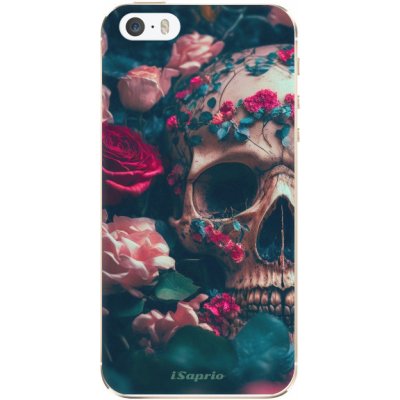 Pouzdro iSaprio - Skull in Roses - iPhone 5/5S/SE – Hledejceny.cz