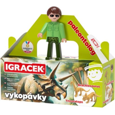 EFKO IGRÁČEK Paleontolog figurka dino vykopávky Triceratops a Brachiosaurus – Zboží Dáma