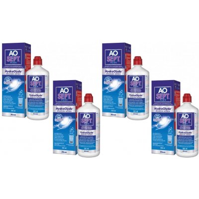 Alcon AO SEPT PLUS HydraGlyde 4 x 360 ml – Zbozi.Blesk.cz