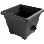 Plastia Bergamot Samozavlažovací Květináč 35x35 cm antracit – Zboží Dáma