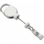 Durable Extra Strong - klip s navíjecí šňůrou a karabinou - bílý – Zboží Dáma