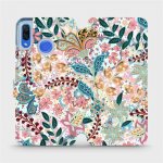 Mobiwear flip pouzdro Huawei Nova 3 MX04S Spletité kvítky a listy – Zboží Živě