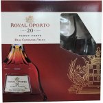 Royal Oporto Tawny 20y 20% 0,7 l (dárkové balení 2 sklenice) – Hledejceny.cz