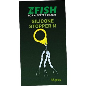 Zfish Extra Carp zarážky silicone stopper Čirá M 15ks