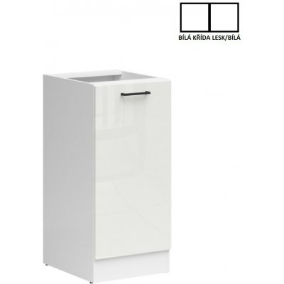 Junona Line Tafla skříňka D1D/40/82 L, bílá/bílá křída lesk – Zboží Dáma