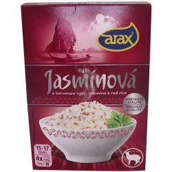 Arax Varné sáčky rýže jasmínová s červenou rýží 480 g