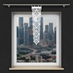 Panelová dekorační záclona KLAUDIA bílá, šířka 35 cm výška 110 cm (cena za 1 kus panelu) MyBestHome – Zboží Mobilmania