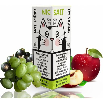 Not Today Salt - Grape Apple Blackcurrant 10 ml 18 mg – Zboží Mobilmania