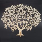 AMADEA Dřevěný 3D strom přírodní 20 x 24 cm – Hledejceny.cz
