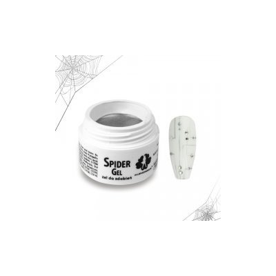 Spider Gel na zdobení nehtů stříbrný 3 ml