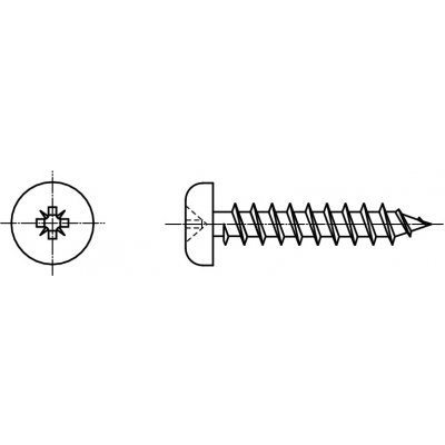 PROFISTYL Univerzální vrut s půlkulatou hlavou a křížovou drážkou POZIDRIVE nerez A2 Varianta: Vrut půlk.hlava A2 6,0x060 – Zboží Mobilmania