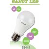 Žárovka Sandria LED žárovka E27 S2441 SANDY LED E27 A60 8W SMD 3000K