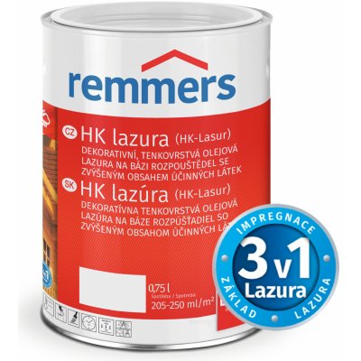 Remmers HK Lasur 0,75 l bílá