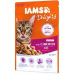 Iams Cat Senior Kuře v omáčce 85 g – Hledejceny.cz