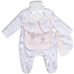 Bebe bonito souprava pro miminka porodnice 5 dílná růžová medvídci – Zboží Dáma