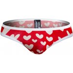 AussieBum retro slipy AussieBum z EKO Bambusu TeeBall Heart červená – Zboží Mobilmania