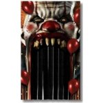 Guirca Visící dekorace závěs Halloween Klaun 145 x 240 cm – Zboží Dáma