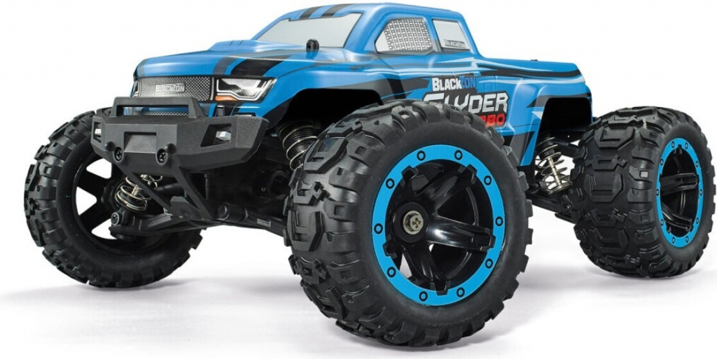 BlackZon Slyder MT Turbo 4WD Brushless Monster Truck RTR modrý 1:16