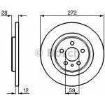 Brzdový kotouč Bosch 0 986 479 064 zadní levý nebo pravý | Zboží Auto