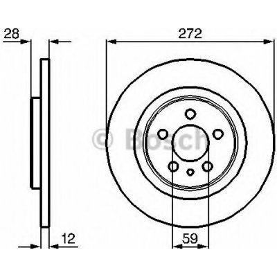 Brzdový kotouč Bosch 0 986 479 064 zadní levý nebo pravý | Zboží Auto