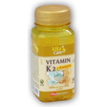 VitaHarmony Vitamín K2 100mcg + D3 25mcg 60 tablet