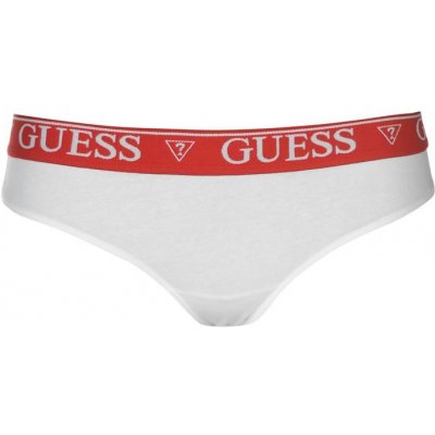 Guess Tanga kalhotky Thong Bílé – Zboží Mobilmania