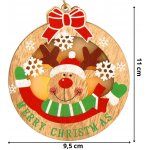 SPRINGOS Dřevěný sob svítící 9,5x11 cm vánoční ozdoba CA1282-XG – Hledejceny.cz
