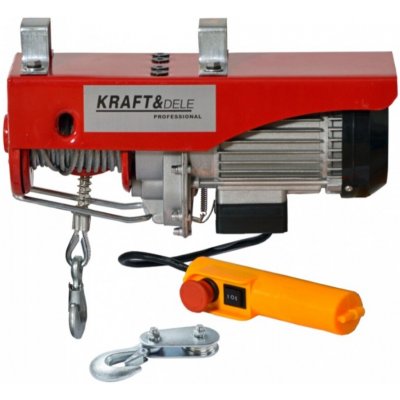 KRAFT&DELE KD1525 Elektrický lanový naviják 250/500kg 1000W jeřáb, kladkostroj | Zboží Auto