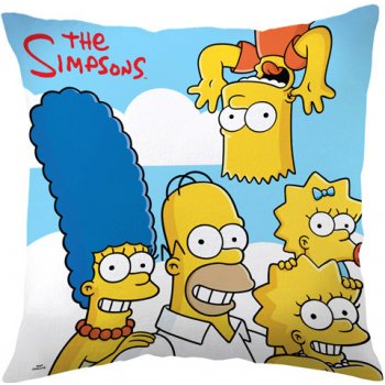 Jerry Fabrics Polštář The Simpsons family clouds 40x40