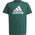 adidas ESSENTIALS BIG LOGO T SHIRT Juniorské tričko tmavě zelená – Zboží Dáma