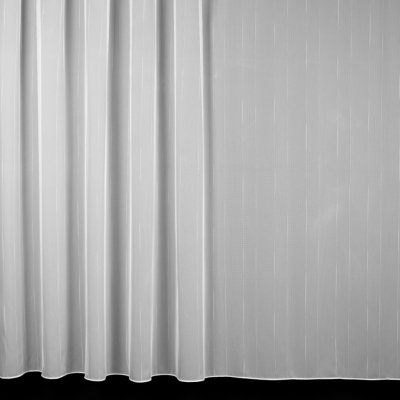 Brilltex Žakárová záclona 2887/10, pršíčko, přírodně bílá, s olůvkem, výška 230cm (v metráži) – Zboží Mobilmania