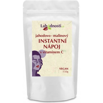 Lahodnosti Jahodovo-malinový instantní nápoj s vitamínem C pro podporu imunity 150 g – Hledejceny.cz