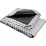 ShopJK KRYCÍ plachta STŘÍBRNO ČERNÁ 3X5 M 260G/M2 – Sleviste.cz