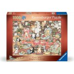RAVENSBURGER Crazy Cats: Bingleyho knižní klub 1000 dílků – Hledejceny.cz