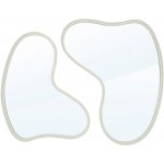 By-Boo Set dvou bílých kovových závěsných zrcadel Pejo 61x46/ 70x60 cm – Hledejceny.cz