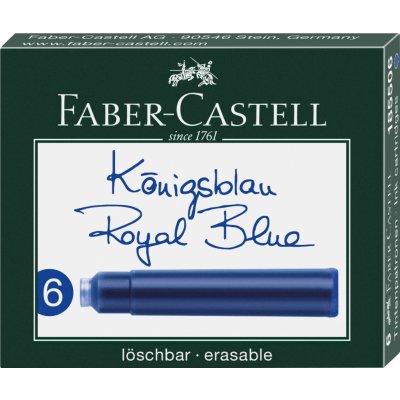 Faber-Castell Inkoustové bombičky modré 0025/1855060 6 ks – Zbozi.Blesk.cz