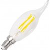 Žárovka LEDsviti Stmívatelná LED žárovka E14 retro 4W svíčka Teplá bílá