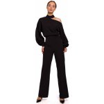 M528 Bishop sleeve jumpsuit black – Zboží Dáma